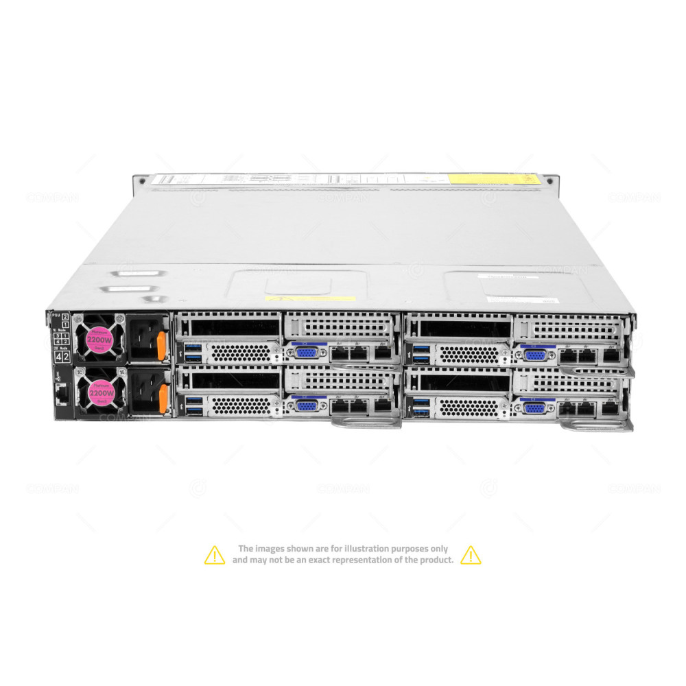 GIGABYTE H261-Z60 rev 1.1 8x EPYC 7451 4TB RAM 8x 4TB NVME M.2 Rails